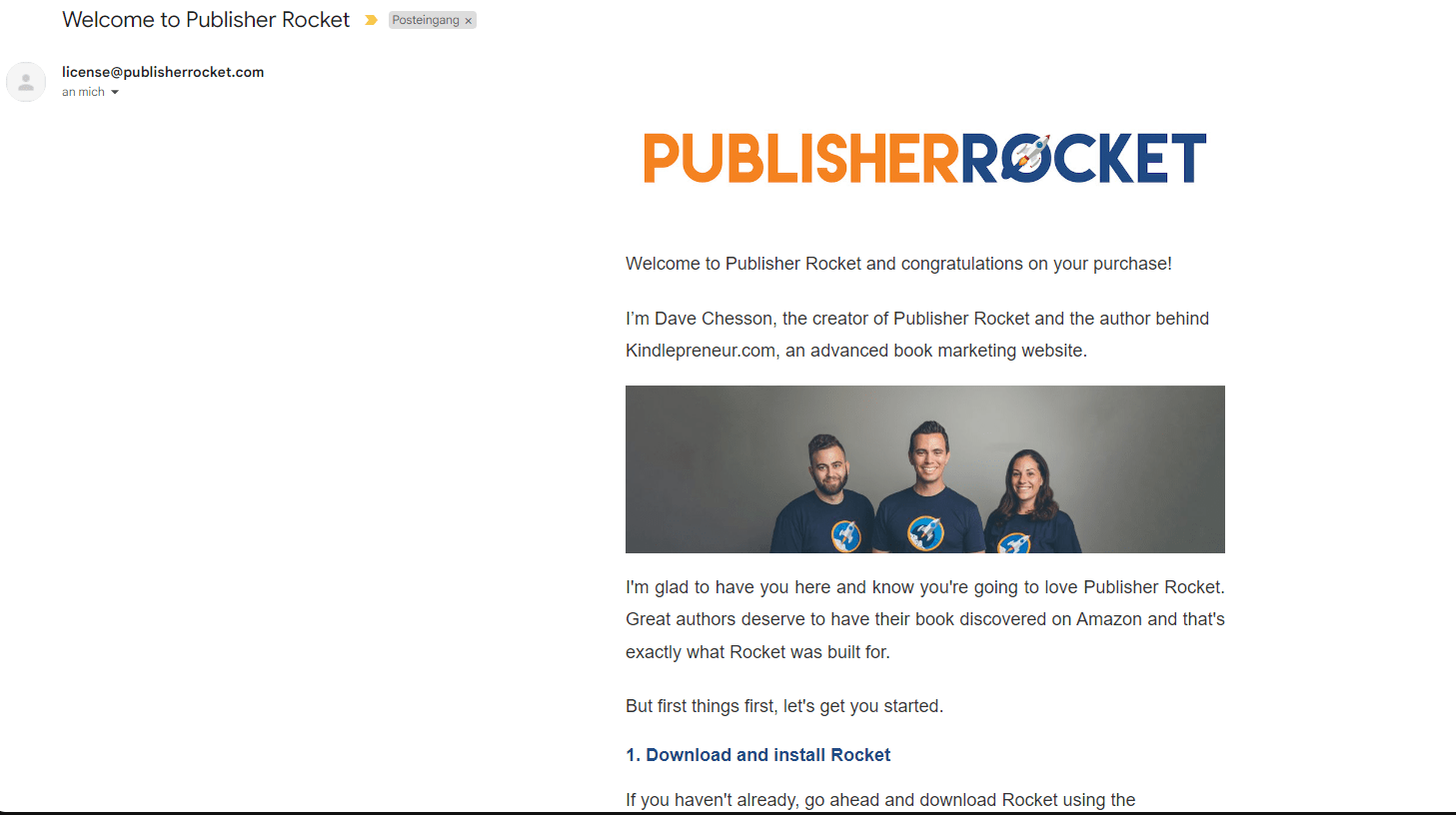 publisher rocket license key email